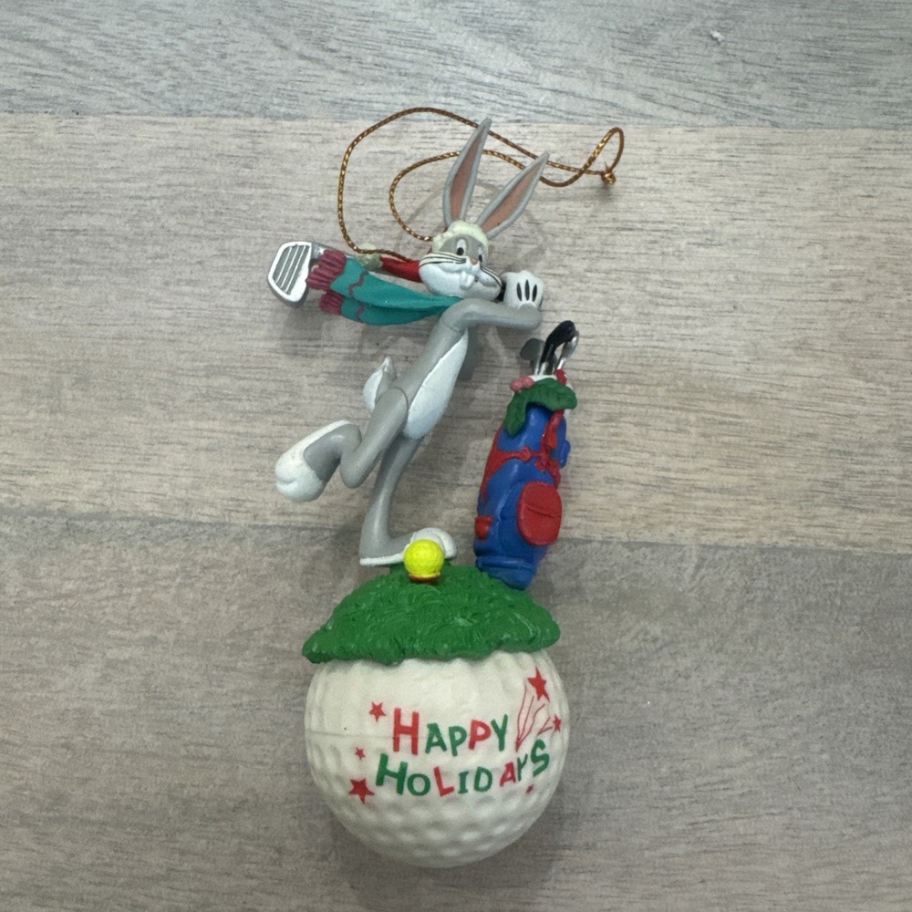 1997 Bugs Bunny‎ Happy Holidays Golf Ornament Warner Bros